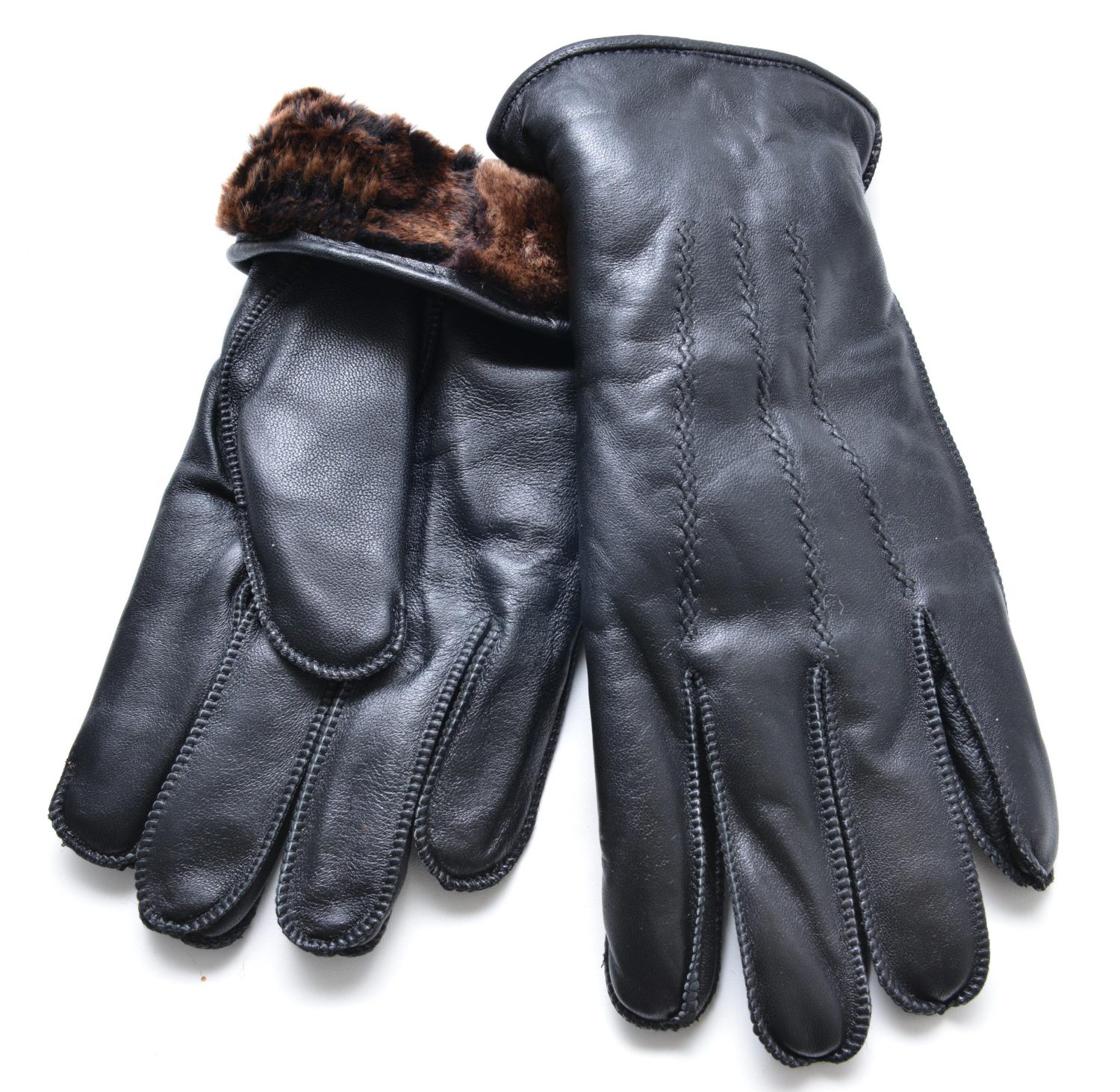 ΔΕΡΜΑΤΙΝΑ ΓΑΝΤΙΑ ΑΝΔΡΙΚΑ ΚΩΔΙΚΟΣ: GLOVES FUR-7 (BLACK)