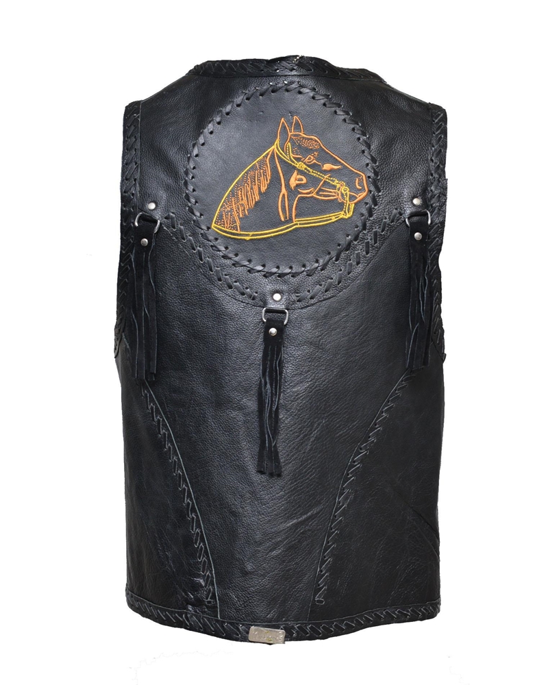 ΔΕΡΜΑΤΙΝΟ ΓΙΛΕΚΟ ΑΝΔΡΙΚΟ: M-HAND MADE (BLACK) - Image 4
