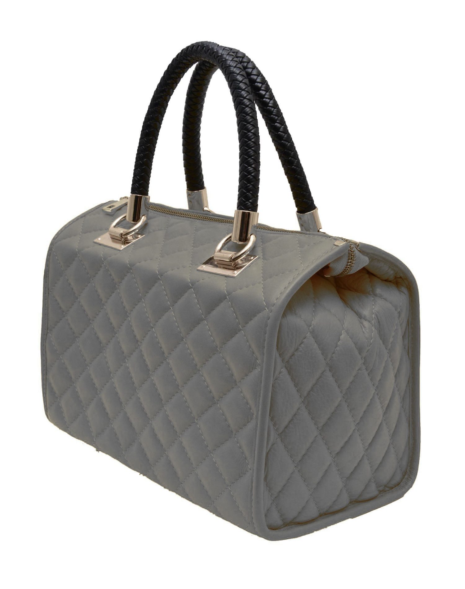 ΔΕΡΜΑΤΙΝΗ ΓΥΝΑΙΚΕΙΑ ΤΣΑΝΤΑ: W-BAG-BAG-20 (GREY) - Image 3