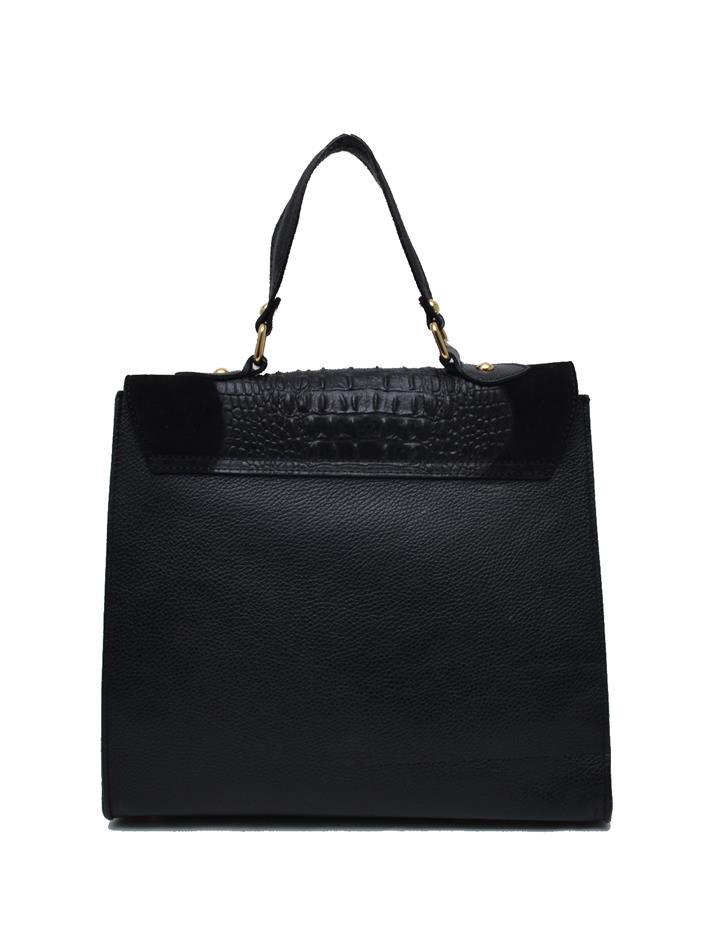 ΔΕΡΜΑΤΙΝΗ ΓΥΝΑΙΚΕΙΑ ΤΣΑΝΤΑ: W-BAG-15 (BLACK) - Image 4
