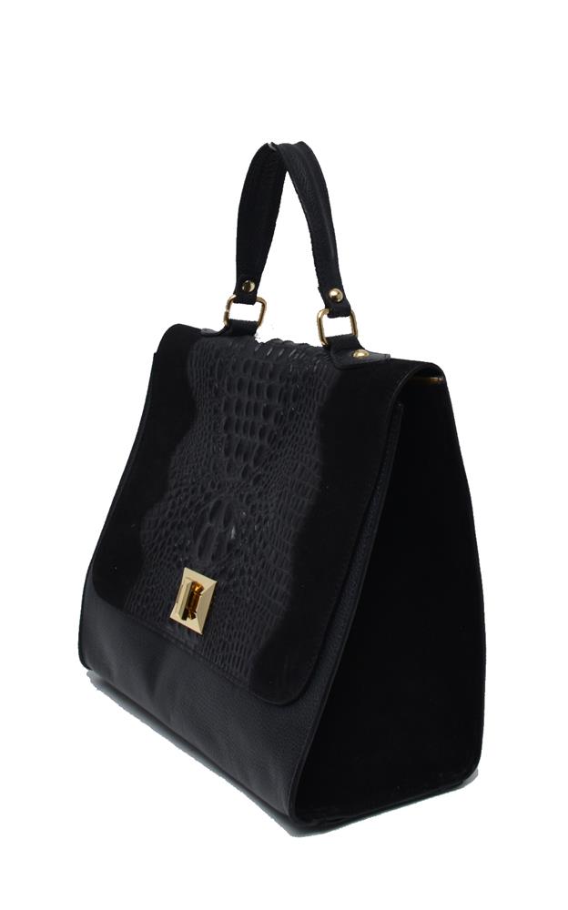 ΔΕΡΜΑΤΙΝΗ ΓΥΝΑΙΚΕΙΑ ΤΣΑΝΤΑ: W-BAG-15 (BLACK) - Image 3