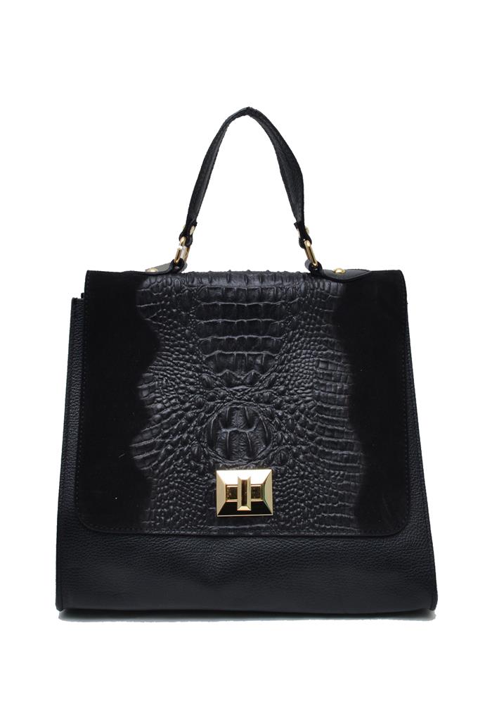 ΔΕΡΜΑΤΙΝΗ ΓΥΝΑΙΚΕΙΑ ΤΣΑΝΤΑ: W-BAG-15 (BLACK)