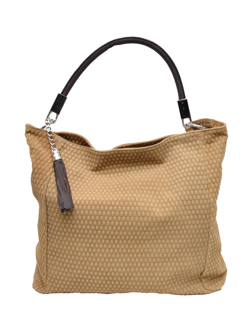 ΔΕΡΜΑΤΙΝΗ ΓΥΝΑΙΚΕΙΑ ΤΣΑΝΤΑ ΚΩΔΙΚΟΣ: W-BAG-KIPSELES (MOKKA)