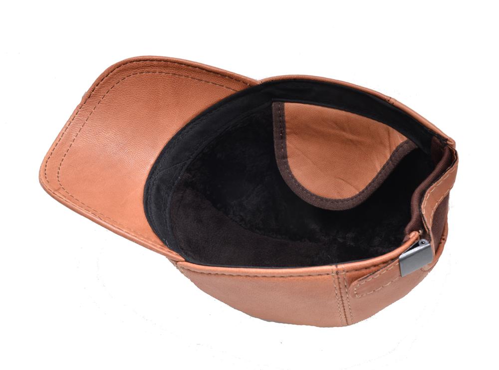 ΔΕΡΜΑΤΙΝΟ ΚΑΠΕΛΟ ΚΩΔΙΚΟΣ: HAT 2 (COGNAC) - Image 4