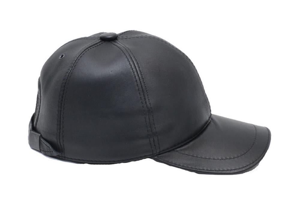 ΔΕΡΜΑΤΙΝΟ ΚΑΠΕΛΟ ΑΝΔΡΙΚΟ: HAT 2 FUR (BLACK) - Image 3