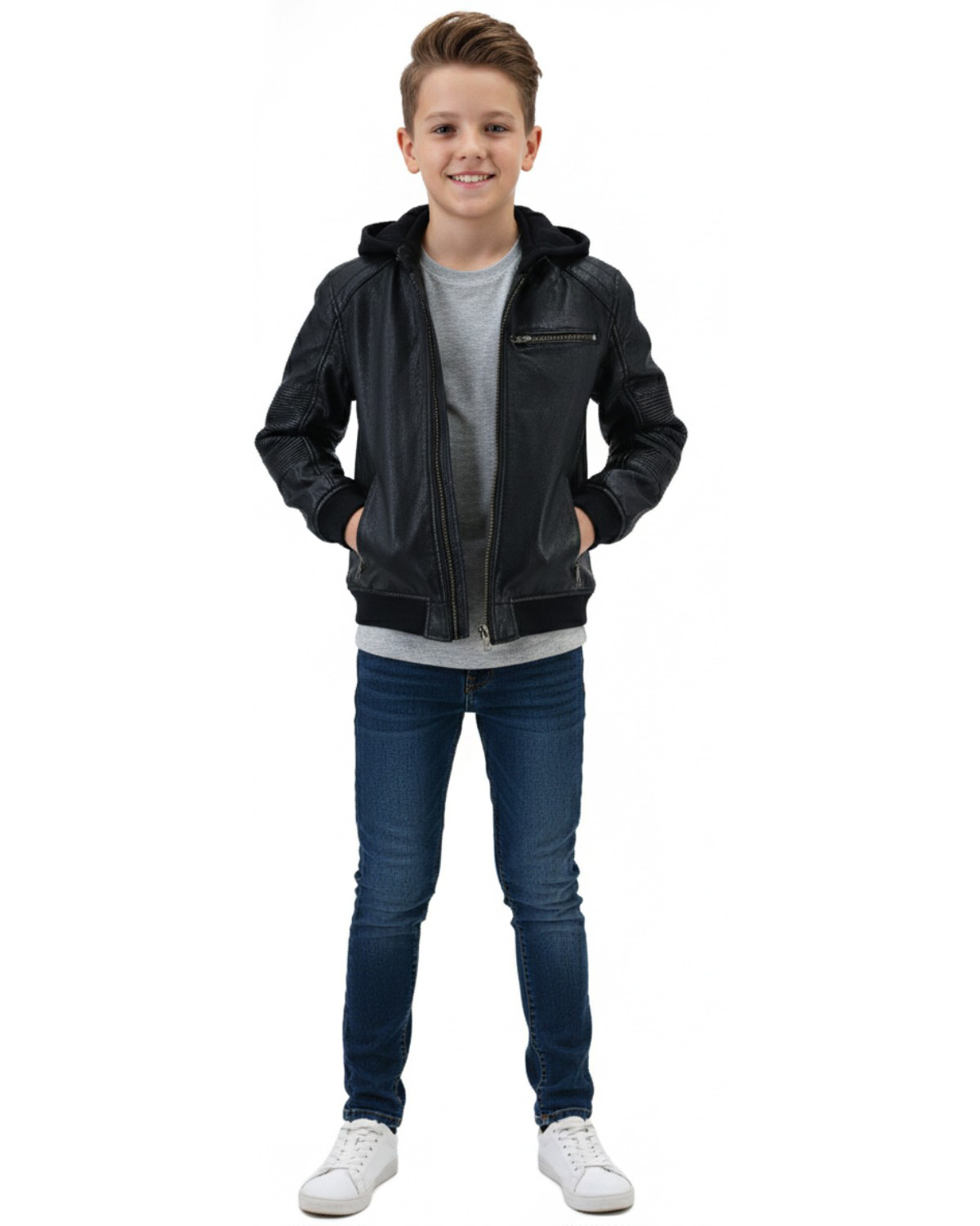 Παιδικό δερμάτινο: 03-5992-KID-CAP (BLACK)