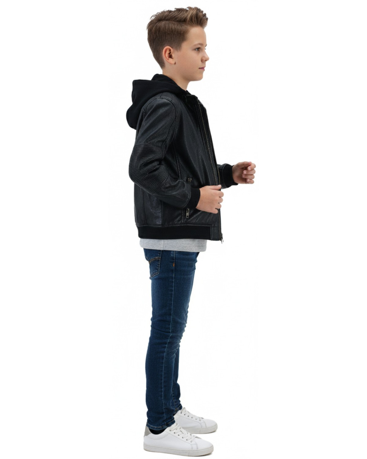 Παιδικό δερμάτινο: 03-5992-KID-CAP (BLACK) - Image 3