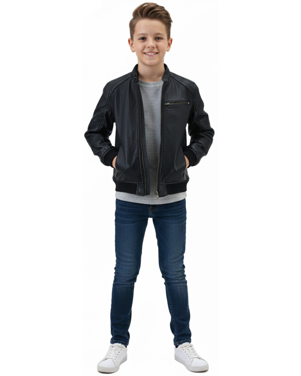 Παιδικό δερμάτινο: 03-5992-KID-CAP (BLACK) - Image 4