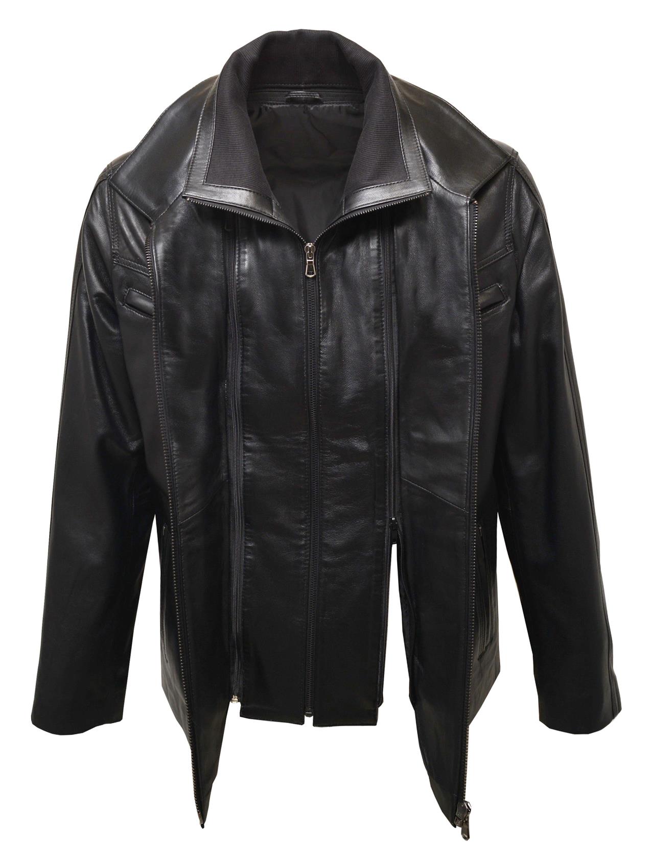 ΔΕΡΜΑΤΙΝΟ ΑΝΔΡΙΚΟ ΤΖΑΚΕΤ ΚΩΔΙΚΟΣ: 05-M-YAMON (BLACK) - Image 3