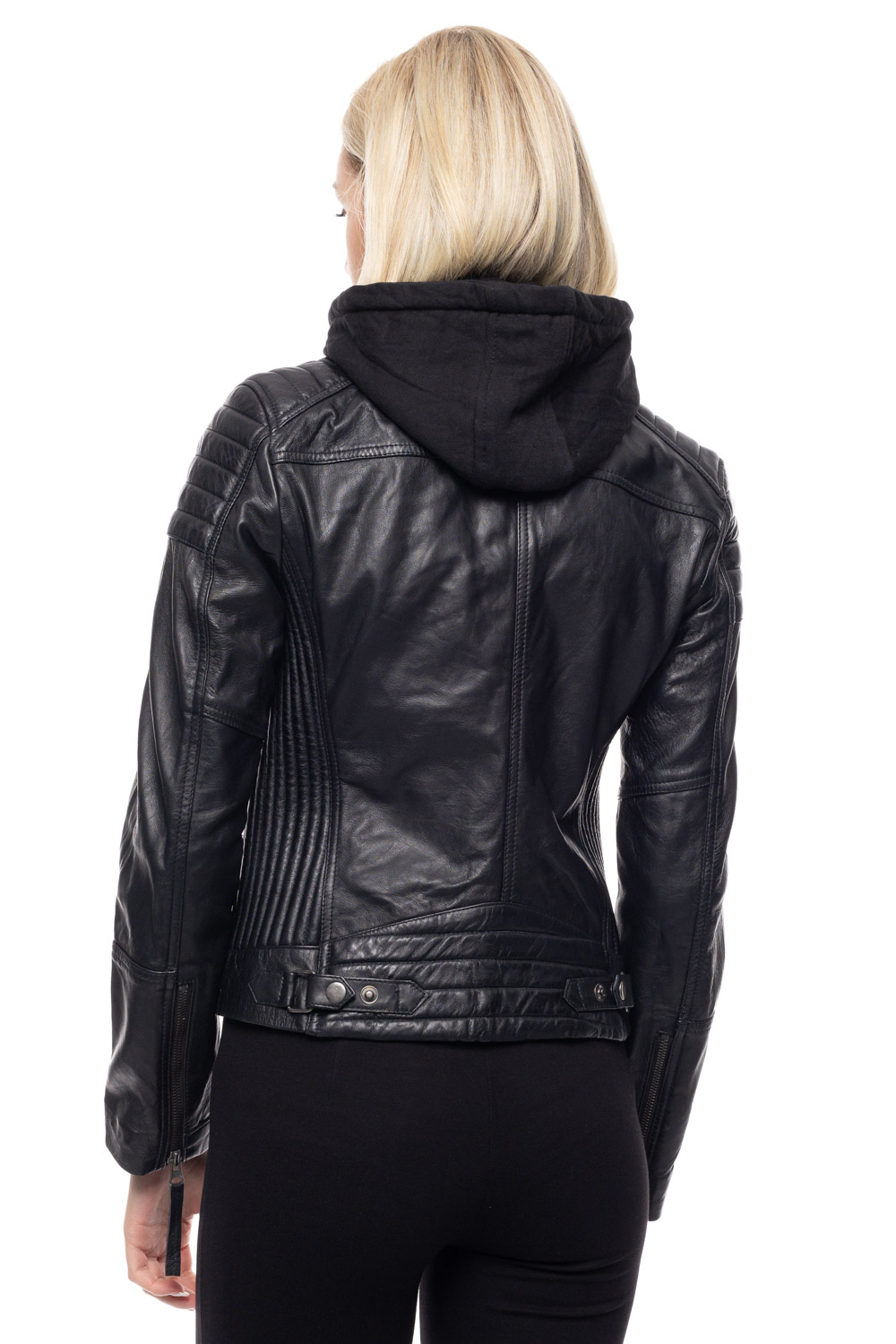 ΔΕΡΜΑΤΙΝΟ ΓΥΝΑΙΚΕΙΟ ΜΠΟΥΦΑΝ ΚΩΔΙΚΟΣ: 14-W-JOHANA (BLACK) - Image 4