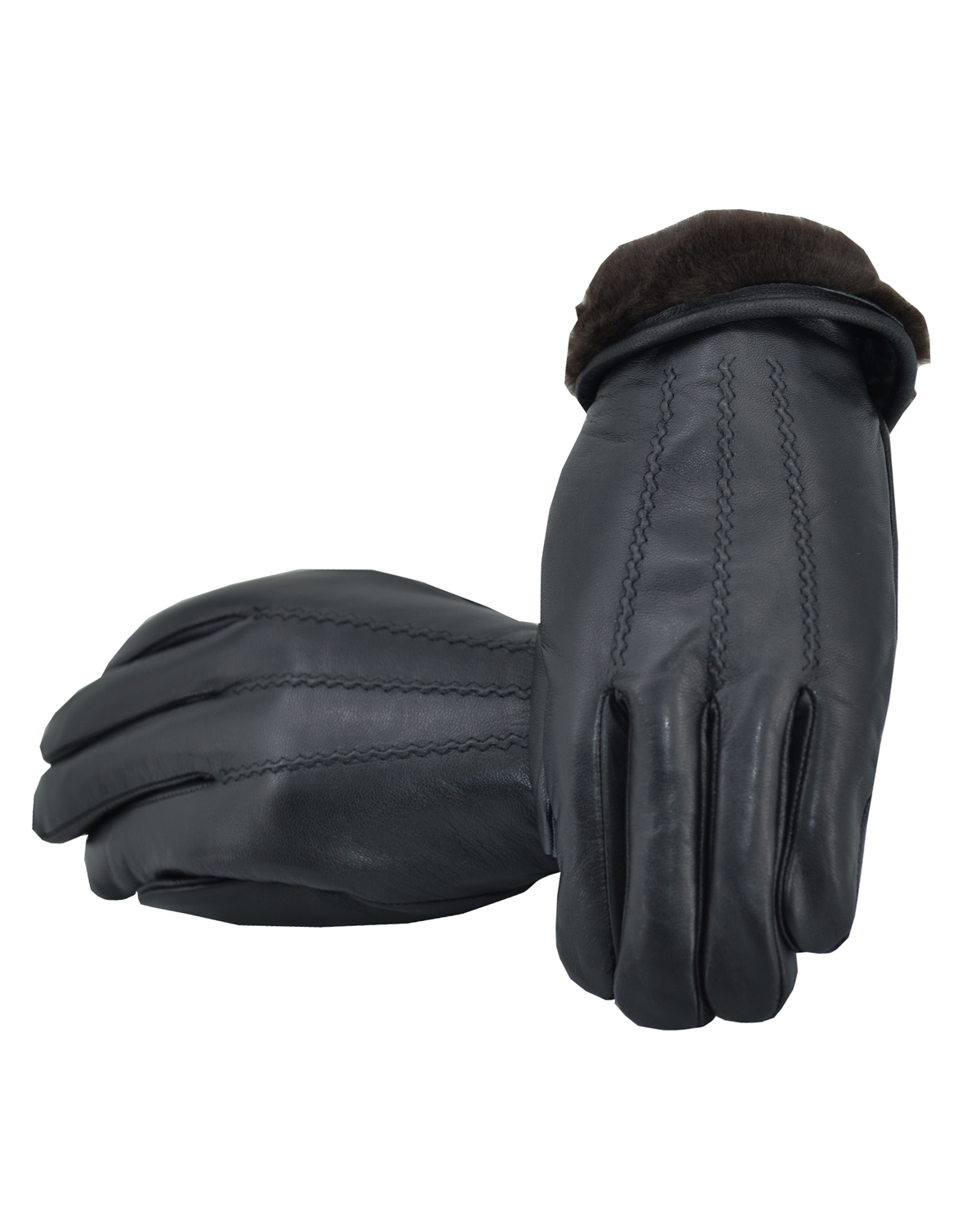 ΔΕΡΜΑΤΙΝΑ ΓΑΝΤΙΑ ΚΩΔΙΚΟΣ: M-GLOVES-FUR-L2 (BLACK) - Image 3