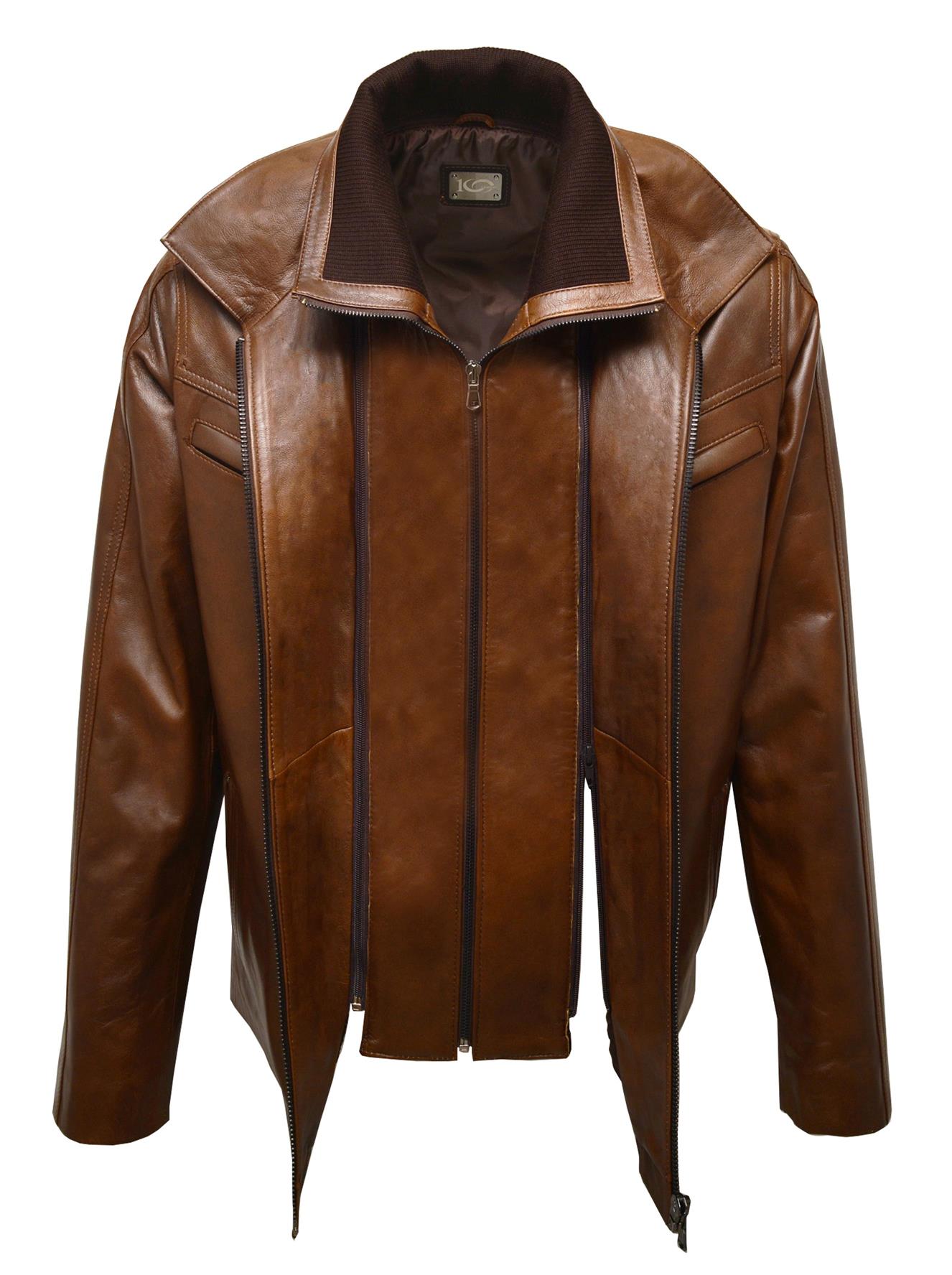 ΔΕΡΜΑΤΙΝΟ ΑΝΔΡΙΚΟ ΤΖΑΚΕΤ ΚΩΔΙΚΟΣ: 05-M-YAMON (BROWN-ANTIQUE) - Image 3