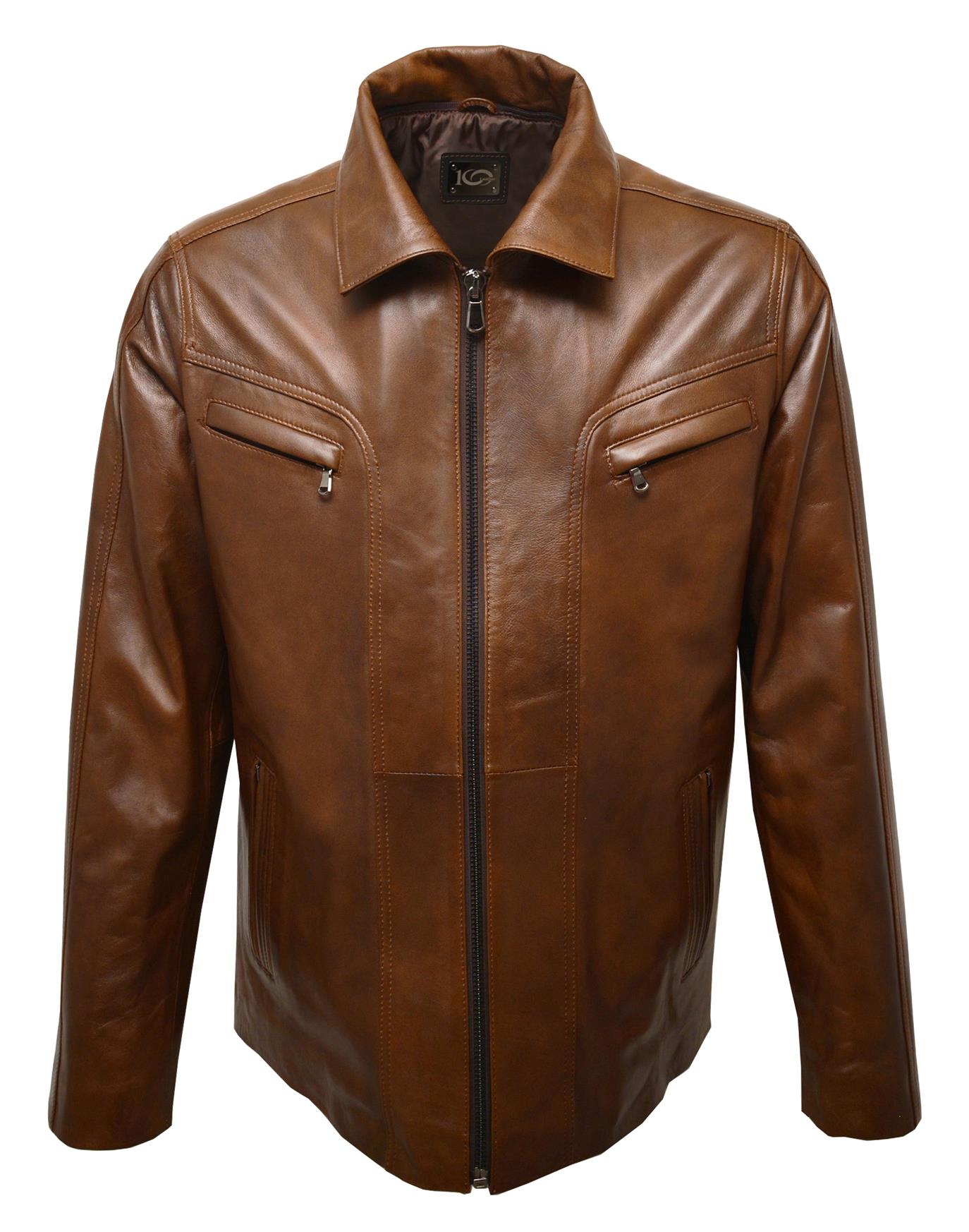 ΔΕΡΜΑΤΙΝΟ ΑΝΔΡΙΚΟ ΤΖΑΚΕΤ ΚΩΔΙΚΟΣ: 05-M-YAMON (BROWN-ANTIQUE) - Image 4