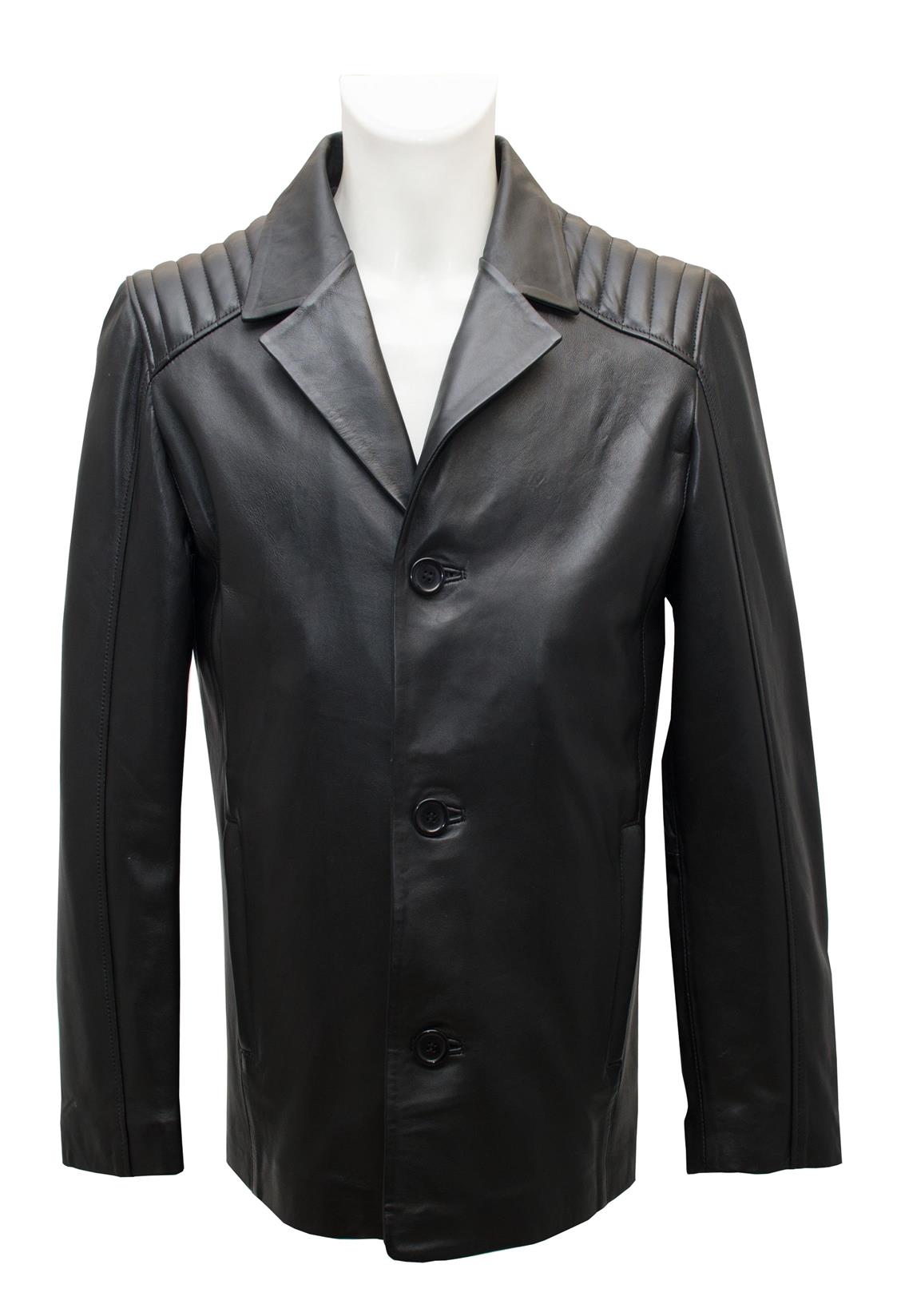 ΔΕΡΜΑΤΙΝΟ ΑΝΔΡΙΚΟ ΣΑΚΑΚΙ ΚΩΔΙΚΟΣ: 05-M-Y-BLEZER SPORT (BLACK)