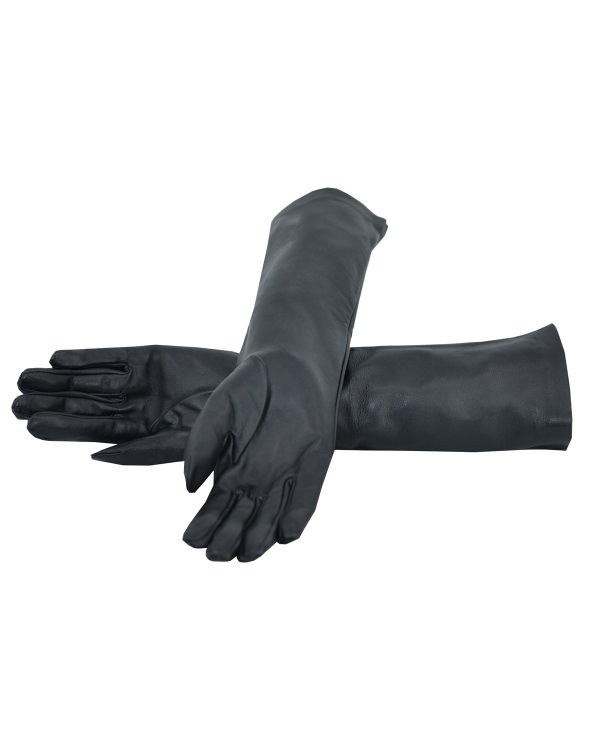 ΔΕΡΜΑΤΙΝΑ ΓΥΝΑΙΚΕΙΑ ΓΑΝΤΙΑ ΚΩΔΙΚΟΣ: GLOVES-LONG (BLACK) - Image 3