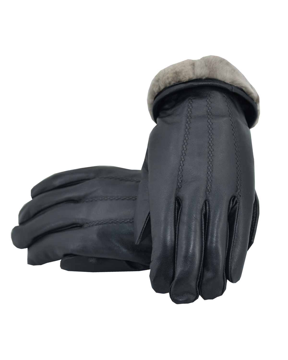 ΔΕΡΜΑΤΙΝΑ ΑΝΔΡΙΚΑ ΓΑΝΤΙΑ ΚΩΔΙΚΟΣ: M-GLOVES-FUR-M1 (BLACK) - Image 3
