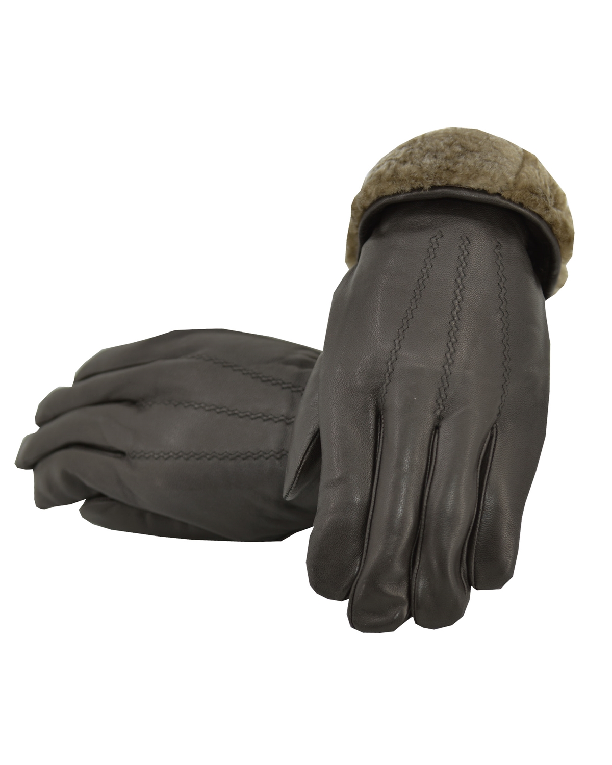 ΔΕΡΜΑΤΙΝΑ ΑΝΔΡΙΚΑ ΓΑΝΤΙΑ ΚΩΔΙΚΟΣ: M-GLOVES-FUR-M2 (D.BROWN) - Image 3