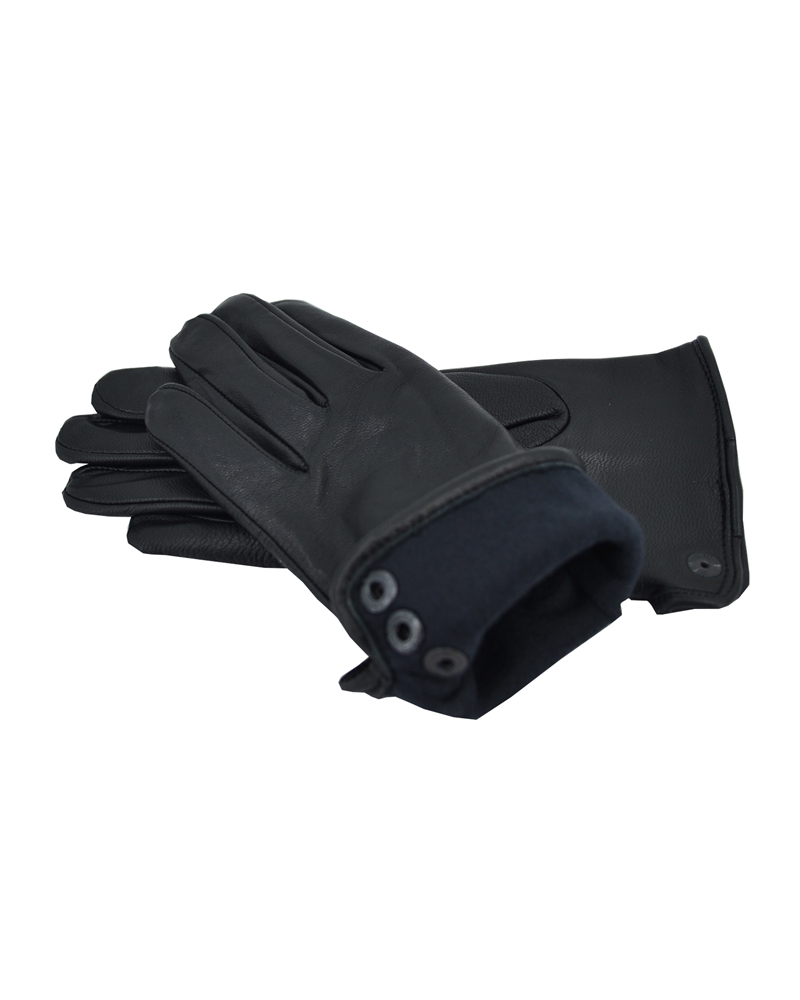 ΔΕΡΜΑΤΙΝΑ ΓΑΝΤΙΑ ΚΩΔΙΚΟΣ: W-GLOVES-5 (BLACK) - Image 3