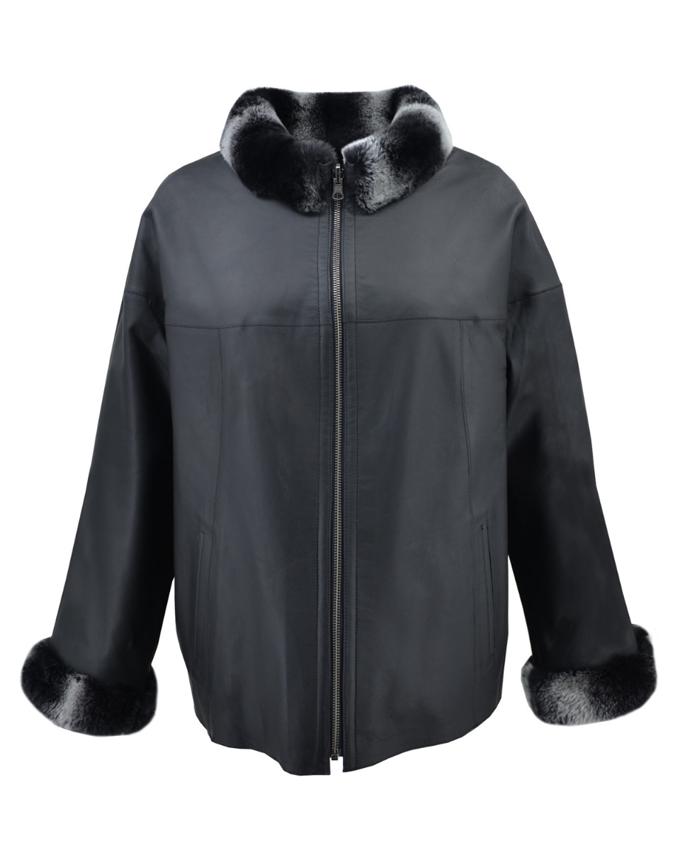 ΔΕΡΜΑΤΙΝΗ ΓΥΝΑΙΚΕΙΑ ΖΑΚΕΤΑ ΚΩΔΙΚΟΣ: 07-W-220-FUR (BLACK T.) - Image 6