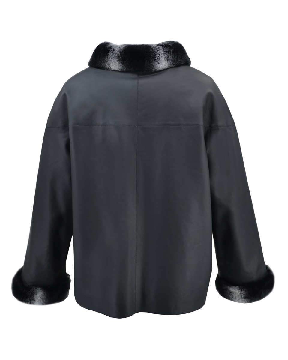 ΔΕΡΜΑΤΙΝΗ ΓΥΝΑΙΚΕΙΑ ΖΑΚΕΤΑ ΚΩΔΙΚΟΣ: 07-W-220-FUR (BLACK T.) - Image 9