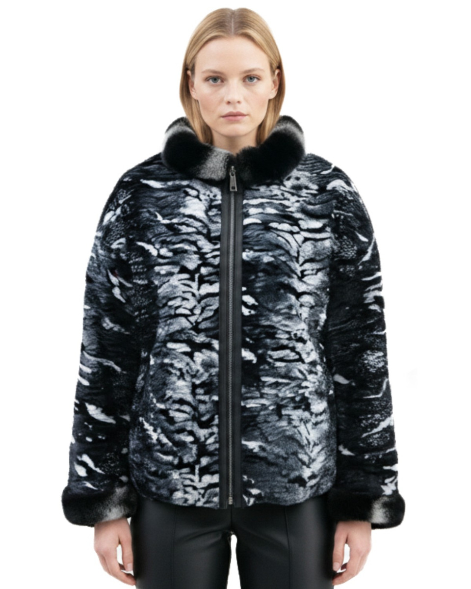 ΔΕΡΜΑΤΙΝΗ ΓΥΝΑΙΚΕΙΑ ΖΑΚΕΤΑ ΚΩΔΙΚΟΣ: 07-W-220-FUR (BLACK T.) - Image 3