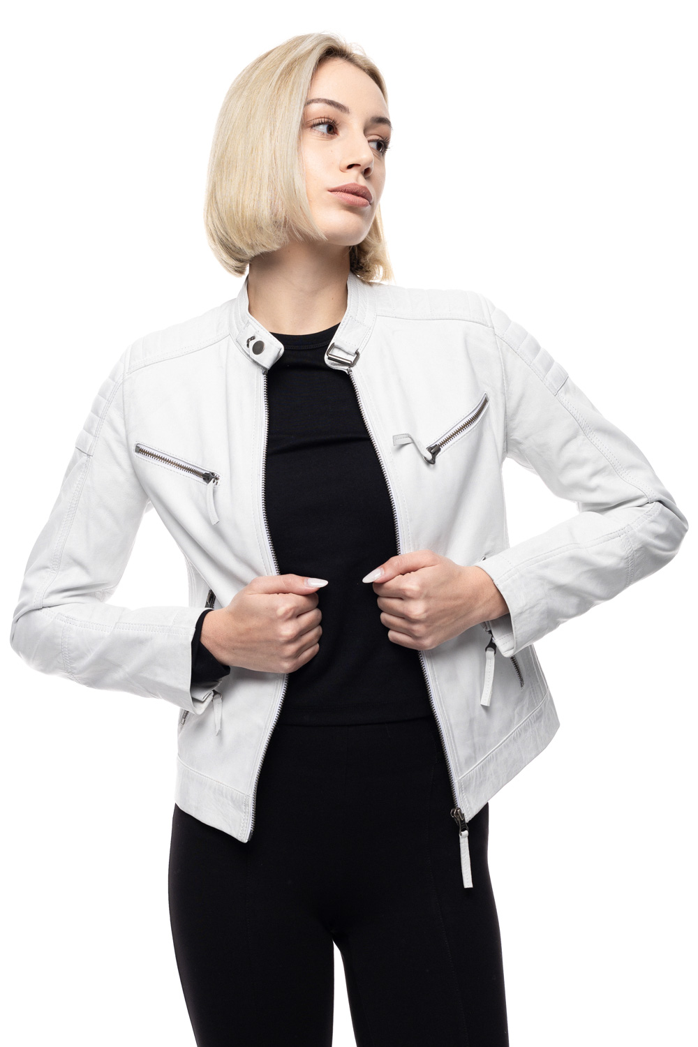 ΔΕΡΜΑΤΙΝΟ ΓΥΝΑΙΚΕΙΟ ΜΠΟΥΦΑΝ ΚΩΔΙΚΟΣ: 14-W-JOHANA (WHITE) - Image 6