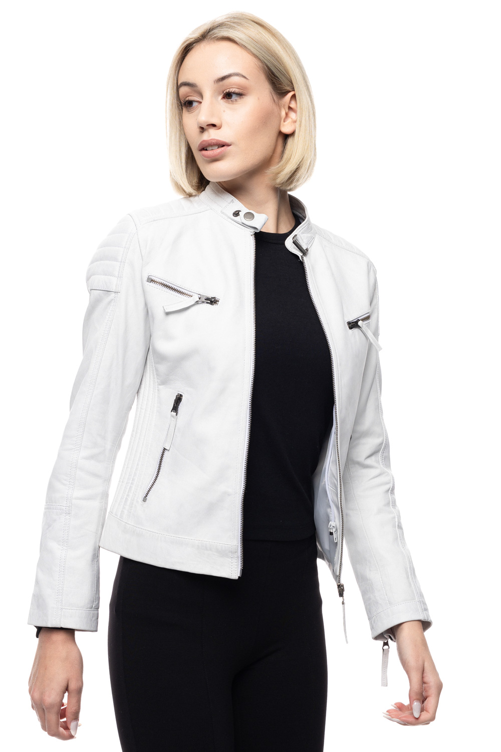 ΔΕΡΜΑΤΙΝΟ ΓΥΝΑΙΚΕΙΟ ΜΠΟΥΦΑΝ ΚΩΔΙΚΟΣ: 14-W-JOHANA (WHITE) - Image 7