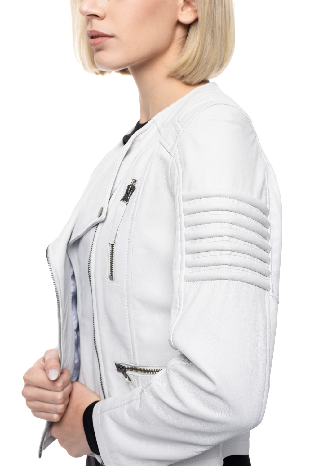 ΔΕΡΜΑΤΙΝΟ ΓΥΝΑΙΚΕΙΟ ΜΠΟΥΦΑΝ ΚΩΔΙΚΟΣ: 14-W-SILVANA (WHITE) - Image 8