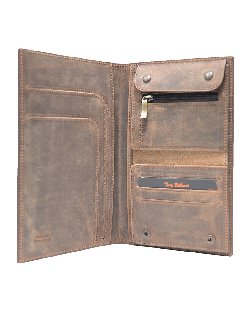 ΔΕΡΜΑΤΙΝΟ ΠΟΡΤΟΦΟΛΙ ΚΩΔΙΚΟΣ: 05-WALLET-T-145-06 (BROWN) - Image 3