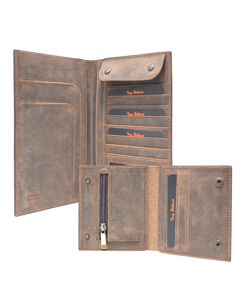 ΔΕΡΜΑΤΙΝΟ ΠΟΡΤΟΦΟΛΙ ΚΩΔΙΚΟΣ: 05-WALLET-T-145-06 (BROWN) - Image 5