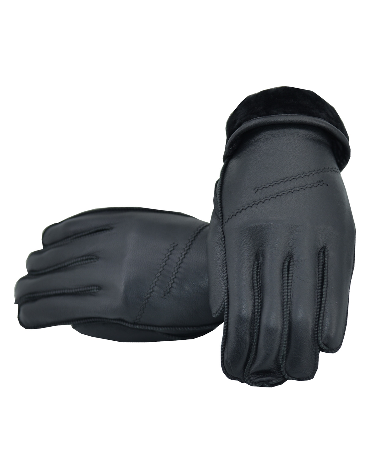 ΔΕΡΜΑΤΙΝΑ ΓΑΝΤΙΑ ΚΩΔΙΚΟΣ: GLOVES FUR-14 (BLACK) - Image 3