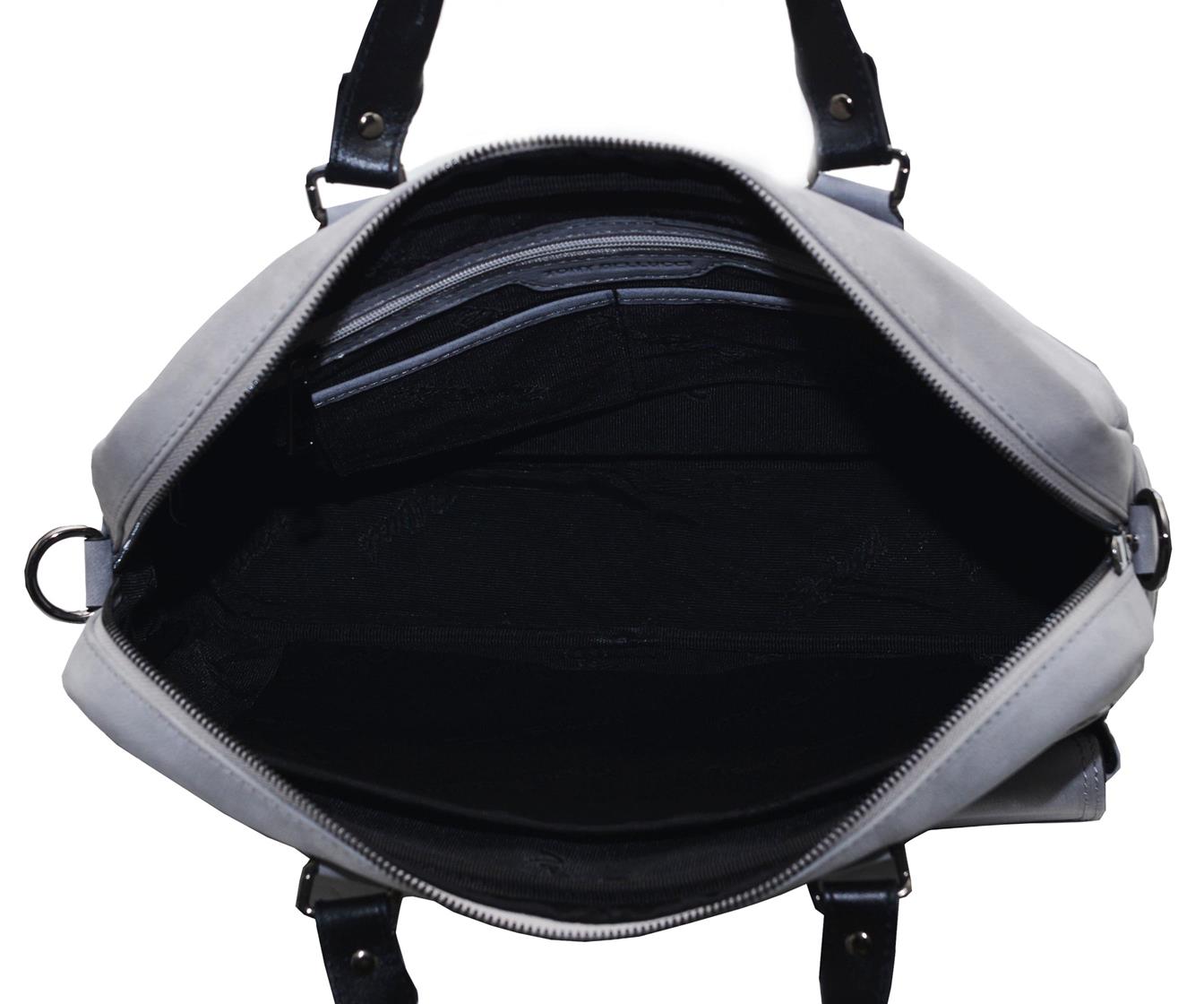 ΔΕΡΜΑΤΙΝΗ ΤΣΑΝΤΑ ΚΩΔΙΚΟΣ: 05-05-BAG-T5122-401 (GREY) - Image 4