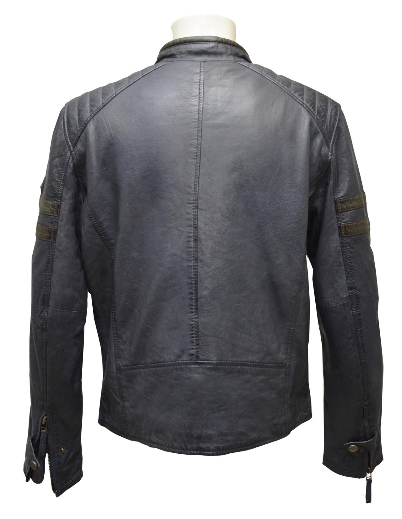 ΔΕΡΜΑΤΙΝΟ ΑΝΔΡΙΚΟ ΜΠΟΥΦΑΝ ΚΩΔΙΚΟΣ: 01-M-STYLE-36 (VELVET-BLUE) - Image 5