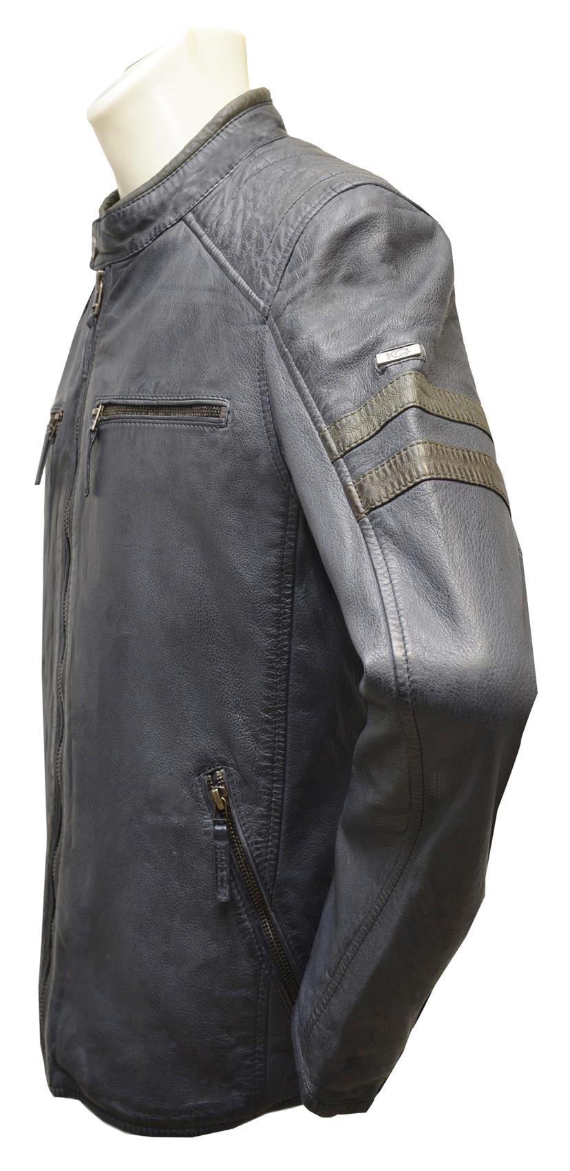 ΔΕΡΜΑΤΙΝΟ ΑΝΔΡΙΚΟ ΜΠΟΥΦΑΝ ΚΩΔΙΚΟΣ: 01-M-STYLE-36 (VELVET-BLUE) - Image 4