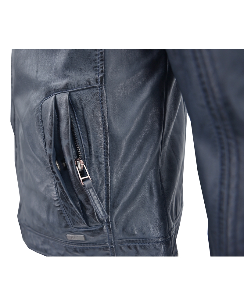 ΔΕΡΜΑΤΙΝΟ ΑΝΔΡΙΚΟ ΜΠΟΥΦΑΝ ΚΩΔΙΚΟΣ: 01-M-STYLE-15 (VELVET-BLUE) - Image 5