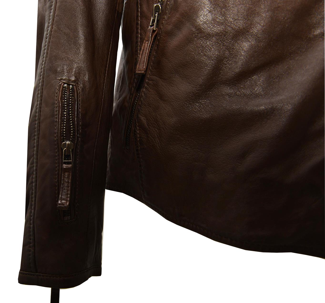ΔΕΡΜΑΤΙΝΟ ΑΝΔΡΙΚΟ ΜΠΟΥΦΑΝ ΚΩΔΙΚΟΣ: 01-M-STYLE-36 (COFFEE-BEAN) - Image 3