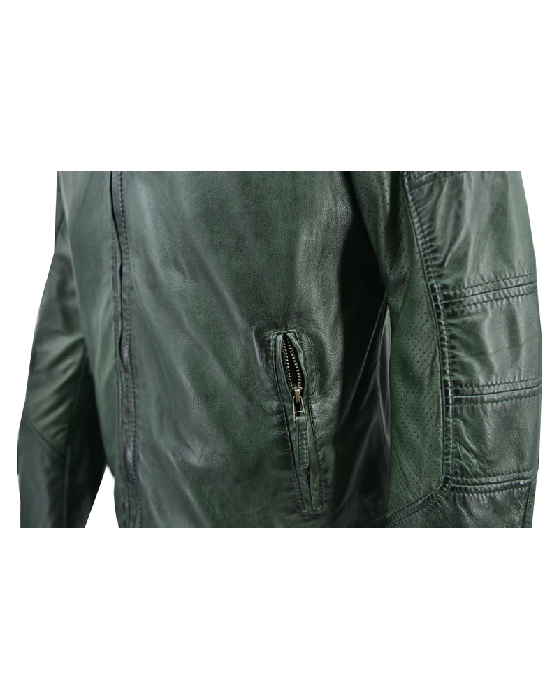ΔΕΡΜΑΤΙΝΟ ΑΝΔΡΙΚΟ ΜΠΟΥΦΑΝ ΚΩΔΙΚΟΣ: 01-M-STYLE-37 (GREEN-A) - Image 5
