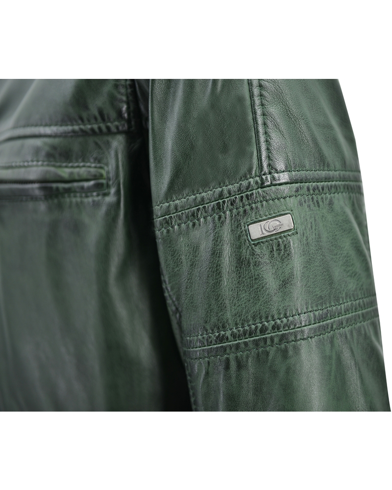 ΔΕΡΜΑΤΙΝΟ ΑΝΔΡΙΚΟ ΜΠΟΥΦΑΝ ΚΩΔΙΚΟΣ: 01-M-STYLE-37 (GREEN-A) - Image 6