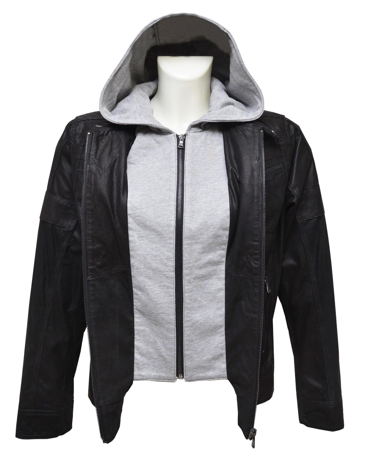 ΔΕΡΜΑΤΙΝΟ ΠΑΙΔΙΚΟ ΜΠΟΥΦΑΝ ΚΩΔΙΚΟΣ: 05-C-01PRINTEDHOOD (BLACK) - Image 6