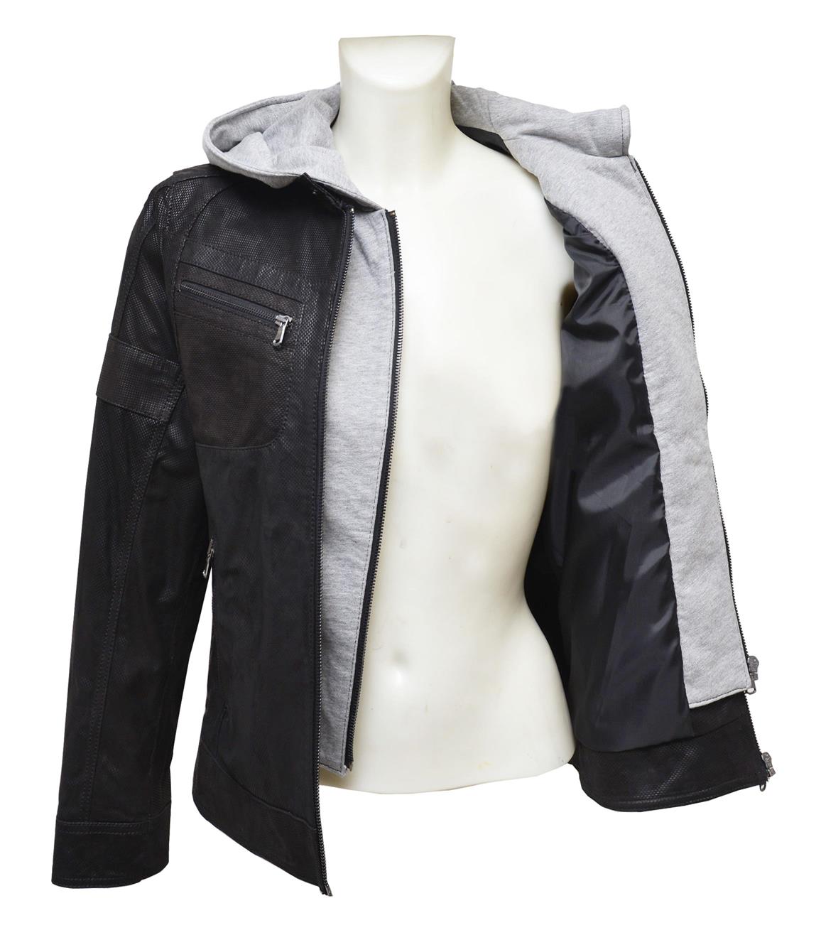 ΔΕΡΜΑΤΙΝΟ ΠΑΙΔΙΚΟ ΜΠΟΥΦΑΝ ΚΩΔΙΚΟΣ: 05-C-01PRINTEDHOOD (BLACK) - Image 7
