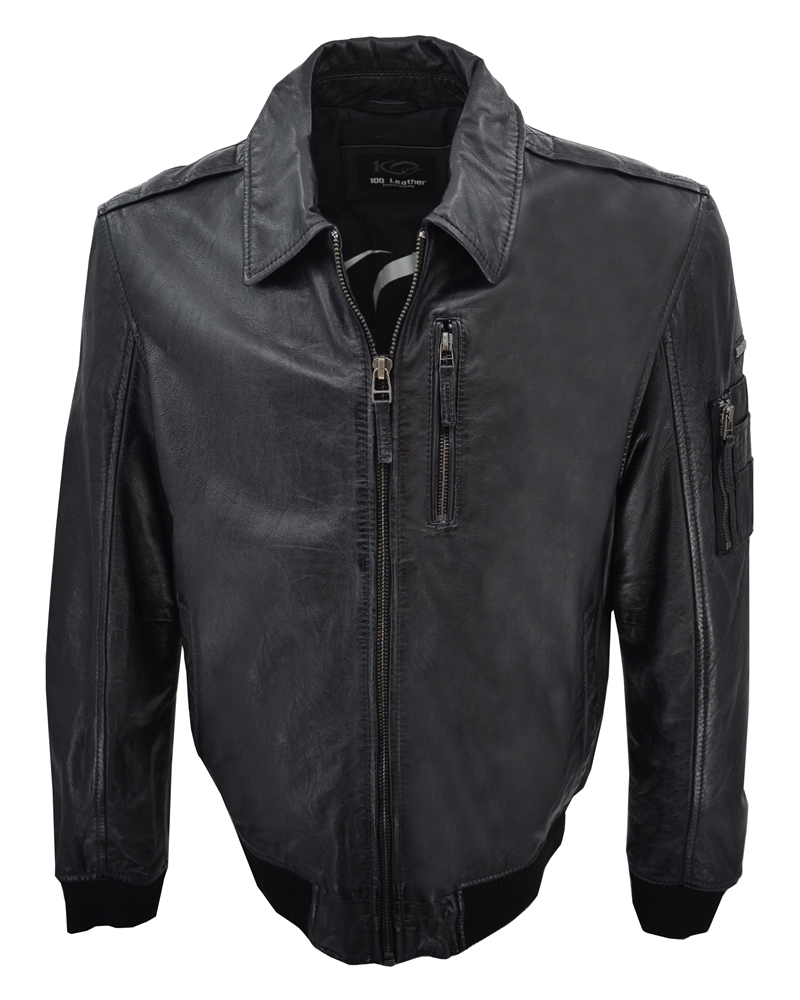 ΔΕΡΜΑΤΙΝΟ ΑΝΔΡΙΚΟ ΜΠΟΥΦΑΝ ΚΩΔΙΚΟΣ: 01-M-STYLE-28-DEF (BLACK) - Image 3