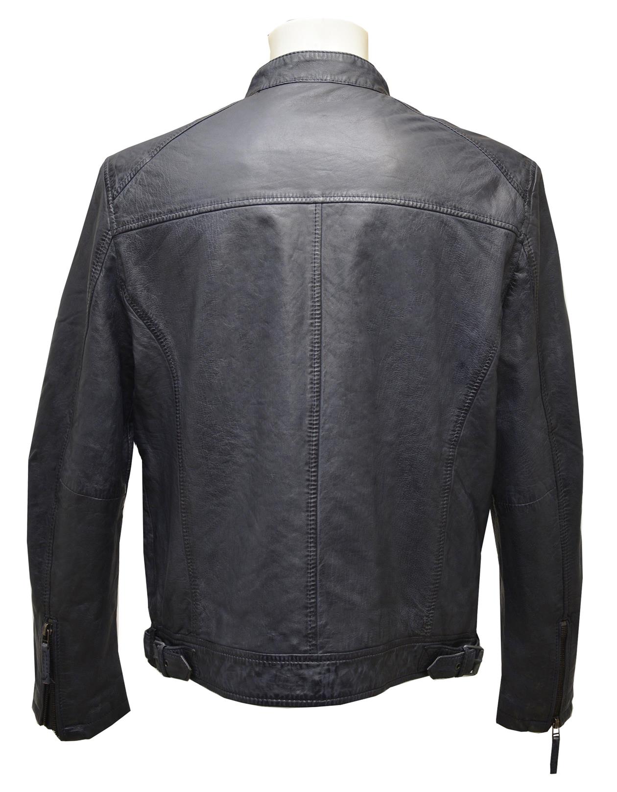 ΔΕΡΜΑΤΙΝΟ ΑΝΔΡΙΚΟ ΜΠΟΥΦΑΝ ΚΩΔΙΚΟΣ: 01-M-STYLE-41-DEF (VELVET-BLUE) - Image 4