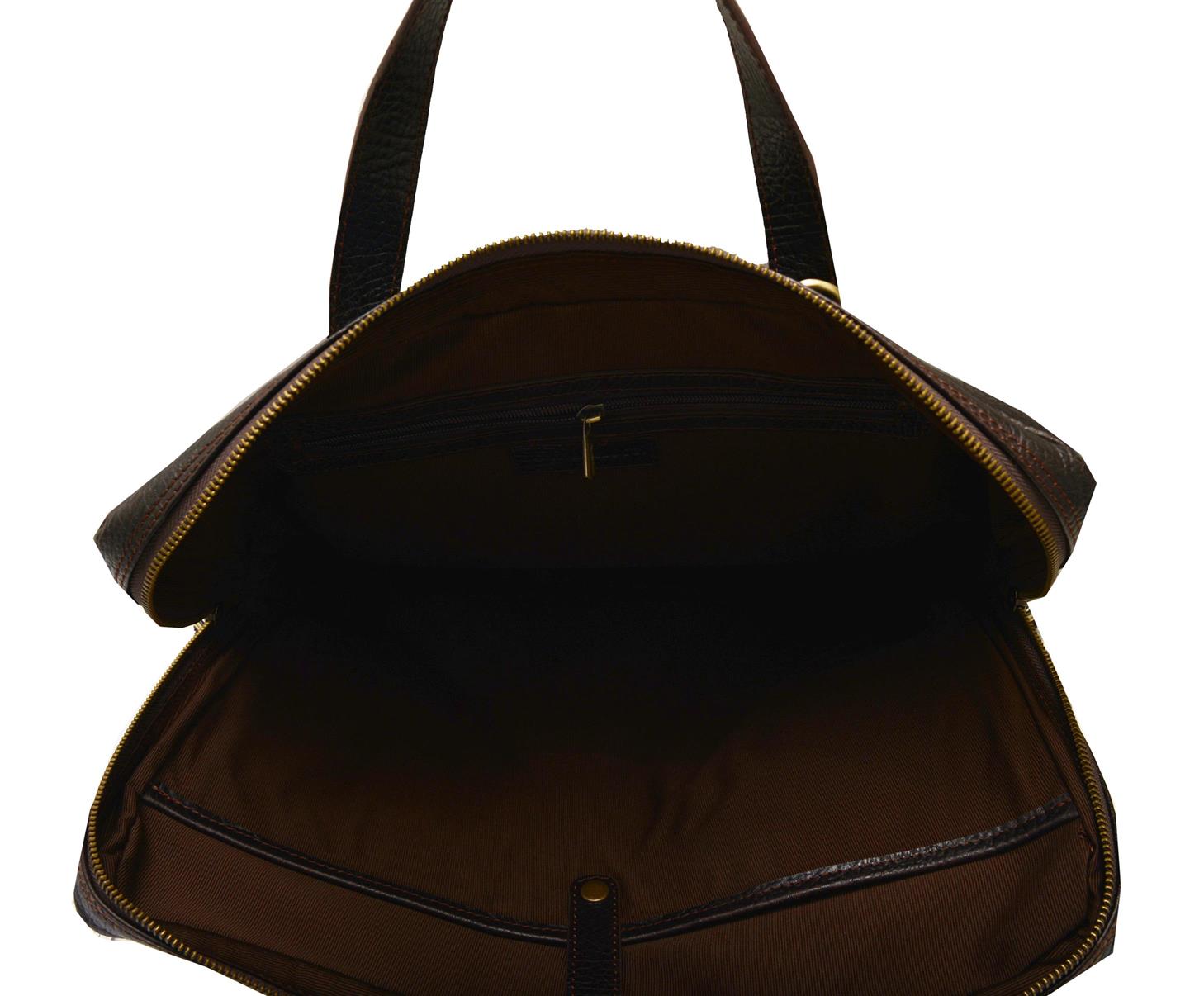 ΔΕΡΜΑΤΙΝΗ ΤΣΑΝΤΑ ΚΩΔΙΚΟΣ: 05-BAG-T5143-886 (D.BROWN) - Image 5