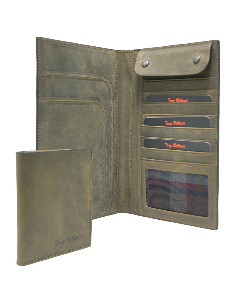 ΔΕΡΜΑΤΙΝΟ ΠΟΡΤΟΦΟΛΙ ΚΩΔΙΚΟΣ: 05-WALLET-T-145-05 (OLIVE) - Image 6