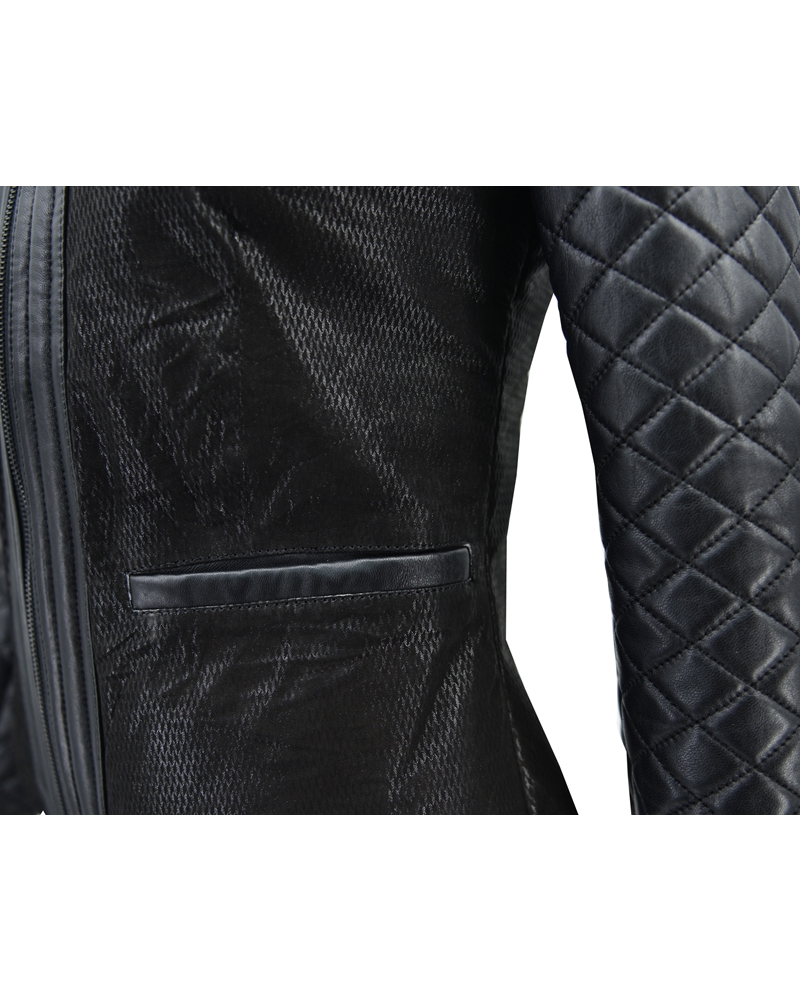 ΔΕΡΜΑΤΙΝΟ ΓΥΝΑΙΚΕΙΟ ΜΠΟΥΦΑΝ ΚΩΔΙΚΟΣ: 05-W-VF (BLACK) - Image 7