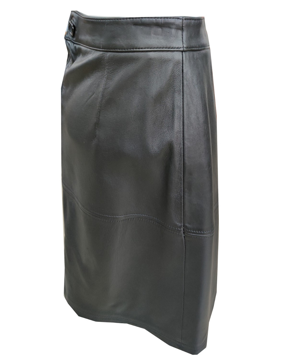 ΔΕΡΜΑΤΙΝΗ ΓΥΝΑΙΚΕΙΑ ΦΟΥΣΤΑ ΚΩΔΙΚΟΣ: 05-W-SKIRT (BLACK) - Image 7