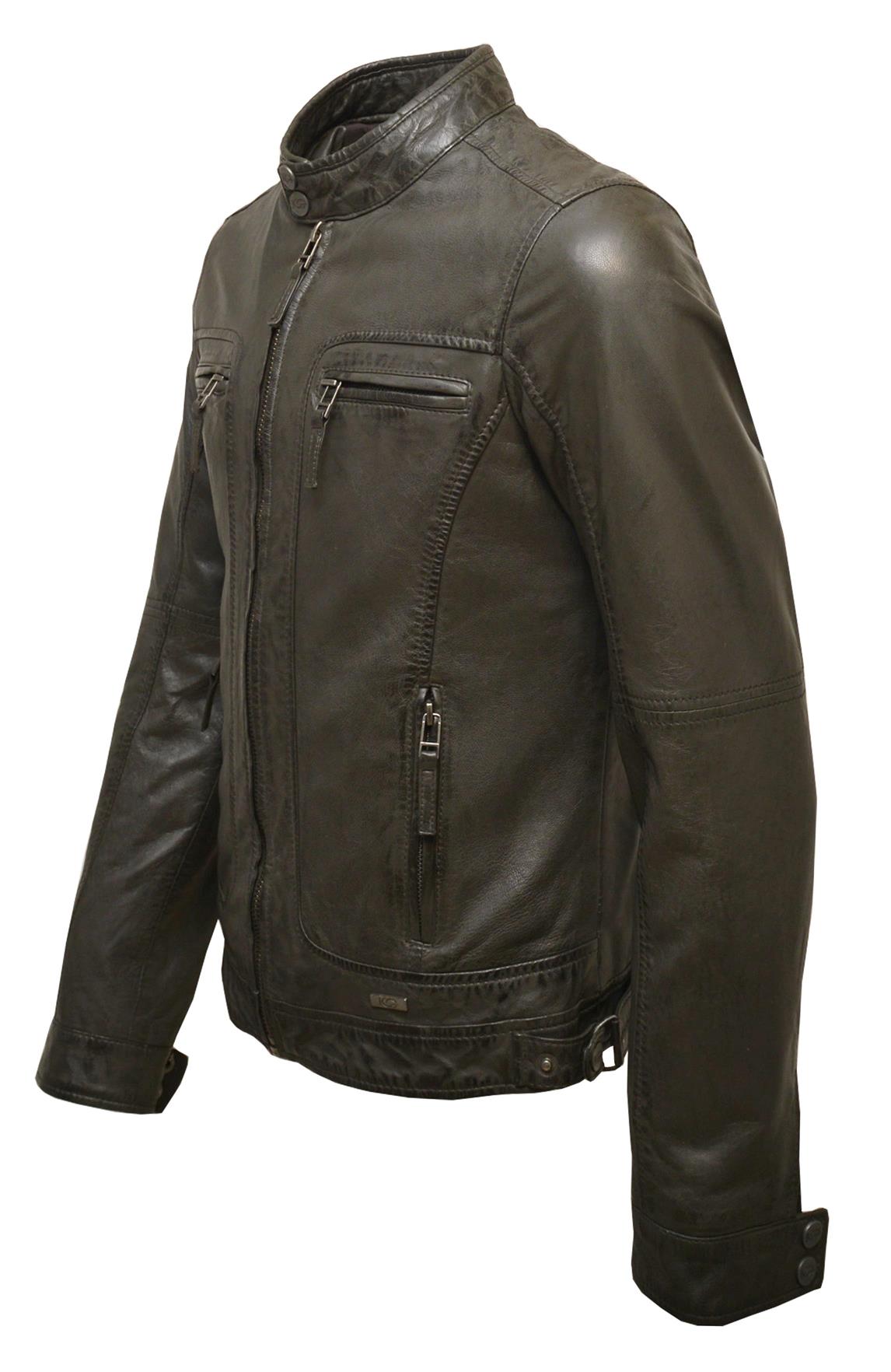 ΔΕΡΜΑΤΙΝΟ ΑΝΔΡΙΚΟ ΜΠΟΥΦΑΝ ΚΩΔΙΚΟΣ: 01-M-STYLE-22 (CO-GREY) - Image 3
