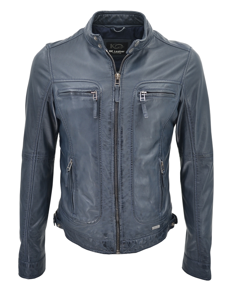 ΔΕΡΜΑΤΙΝΟ ΑΝΔΡΙΚΟ ΜΠΟΥΦΑΝ ΚΩΔΙΚΟΣ: 01-M-STYLE-22 (VELVET-BLUE) - Image 3
