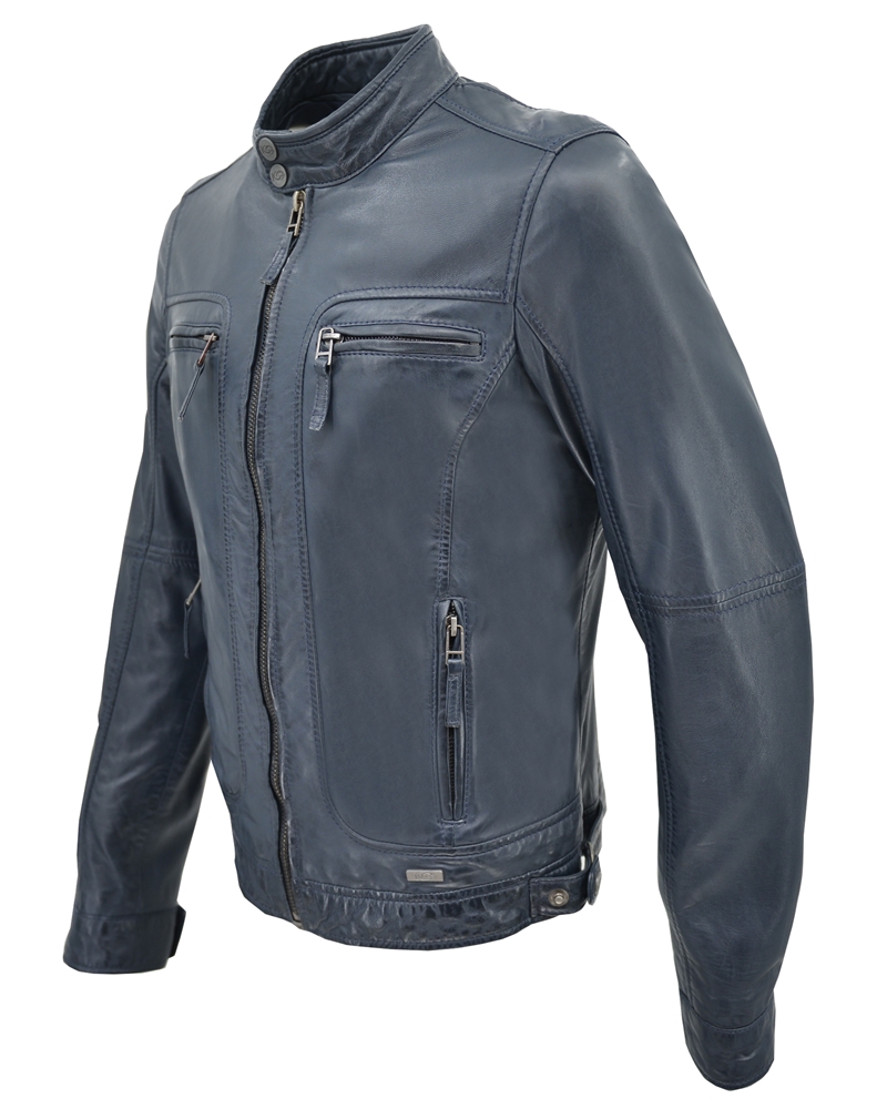 ΔΕΡΜΑΤΙΝΟ ΑΝΔΡΙΚΟ ΜΠΟΥΦΑΝ ΚΩΔΙΚΟΣ: 01-M-STYLE-22 (VELVET-BLUE) - Image 4