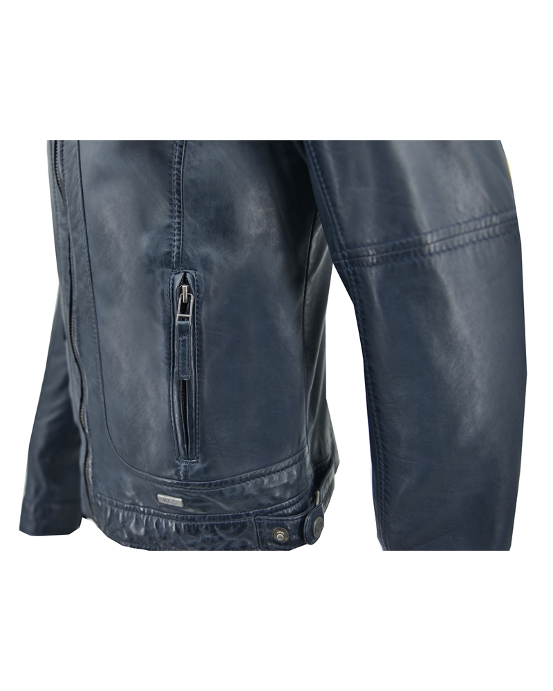ΔΕΡΜΑΤΙΝΟ ΑΝΔΡΙΚΟ ΜΠΟΥΦΑΝ ΚΩΔΙΚΟΣ: 01-M-STYLE-22 (VELVET-BLUE) - Image 5